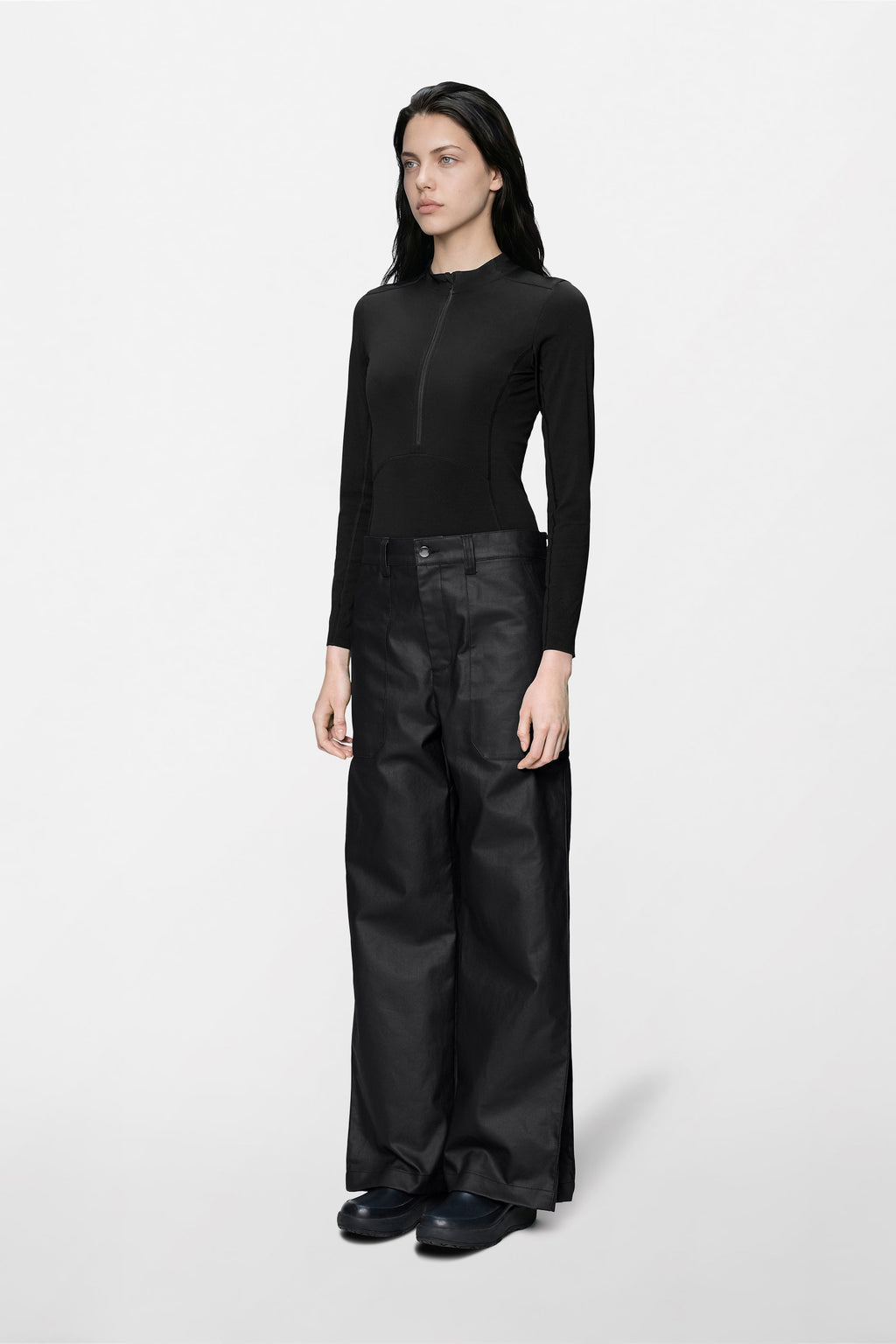 Heavy Woven Pants Straight
