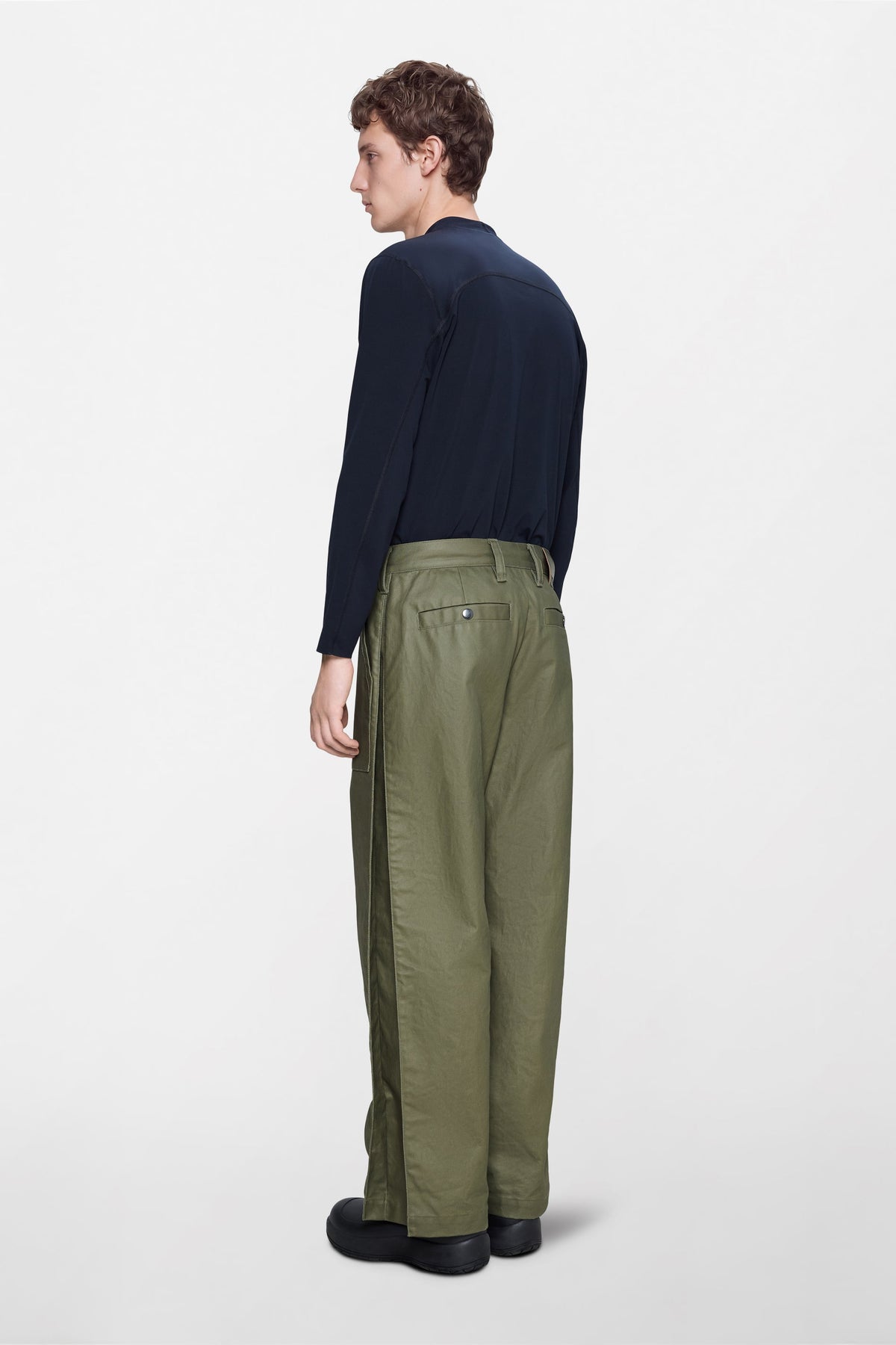 Heavy Woven Pants Straight