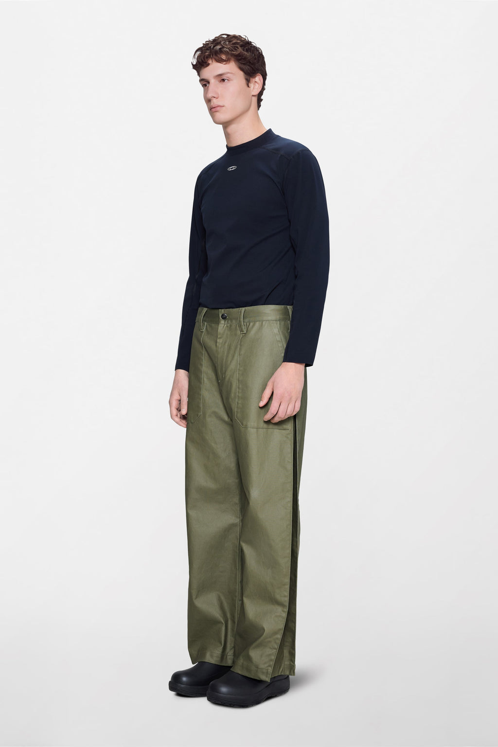 Heavy Woven Pants Straight